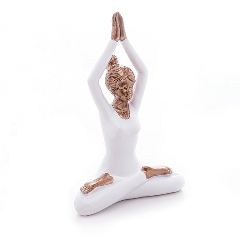 Estatueta Yoga Em Resina
