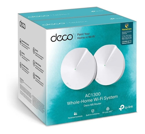 Kit 2 Pzas Access Point, Tp-link Deco M5 Blanco Para Hogar