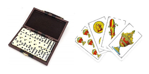 Domino Juego De Mesa Con Estuche Maletín + Baraja Española (Usado)