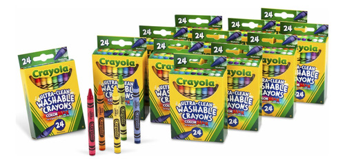 Crayones Lavables Crayola Ultra Clean X64u Pack X12