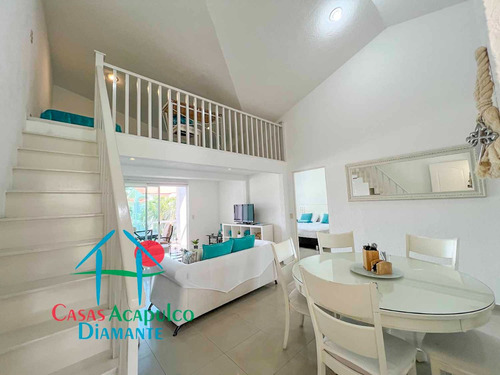 Cad Diamante Lakes Zafiro 316. Terraza Con Vista A Los Jardines Y Albercas