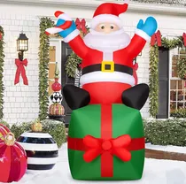 Comprar Muñeco Inflable Santa Navidad Navideño Papá Noel 1.80mts Luz
