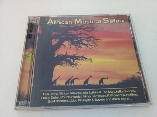 African Musical Safari (miriam Makeba, Lucky Dube) Cd Doble (Usado)