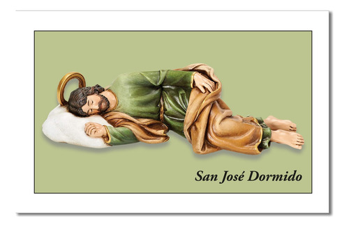 San José Dormido - Estampita X 100 Unidades Con Oración