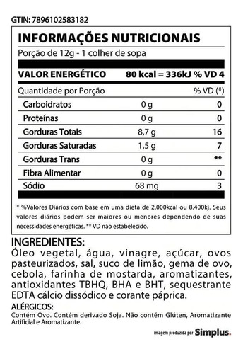 Maionese Heinz 390g - Embalagem Com 16 Unidades