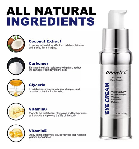 - 2 Unidades De Creme Para Os Olhos Dois Minutos Para