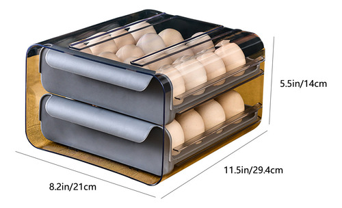 Caja De Almacenamiento Tipo Cajón, Organizador De Huevos Y H