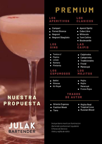 Imagen 4 de 9 de Barra Movil /barra Para Eventos / Bartender / Tragos