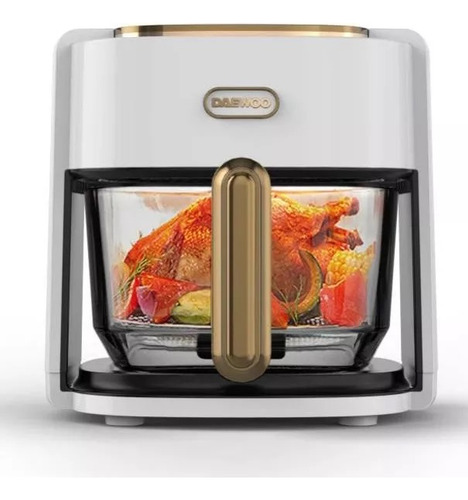Freidora De Aire Daewoo Cristal Daf-1886 4.5l 5 En 1 +8 Prog Color Blanco