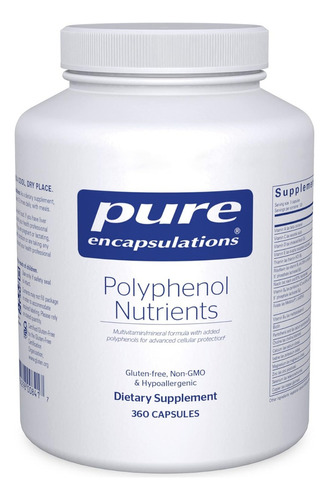 Nutrientes De Polifenol Pure Encapsulations 360 Cápsulas