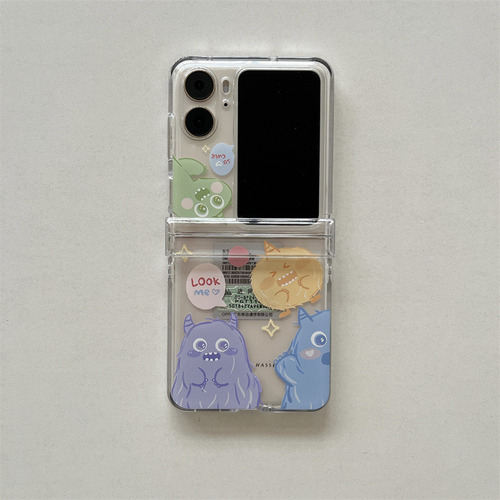 C Funda De Teléfono Transparente Monster For Find N2flip