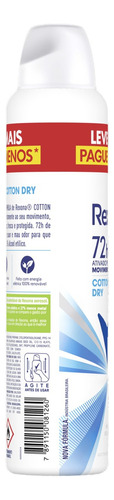 Antitranspirante Rexona Cotton Dry 250 ml