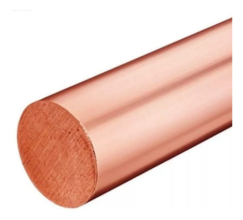 Barra De Cobre 15.88mm X 200mm . Metales Pronto