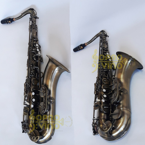 Sax Tenor Sib Envelhecido Escovado Dolphin