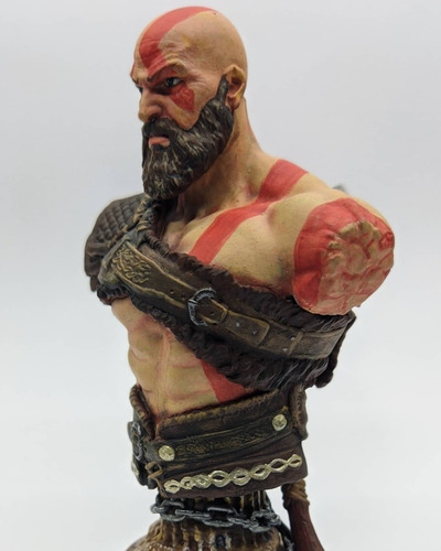 Busto Kratos God Of War Resina 3d 12 Cms