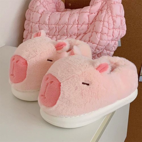 Zapatillas Cálidas De Algodón Con Forma De Capibara For Inv