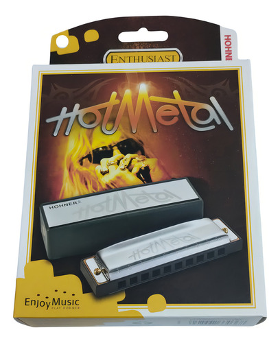 Armonica Hohner Hot Metal G (Sol) color plata