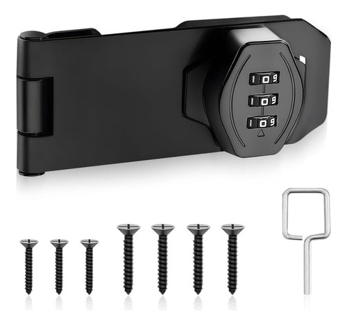 Cerradura Combinación Sin Llave Bloqueo Puerta Cajon Gabinet Negro