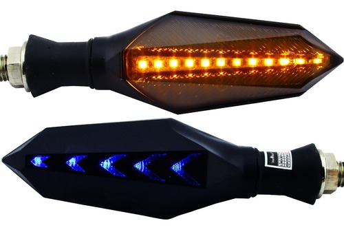 Par Pisca Seta + Lanterna Moto Led Luminark 12v Universal