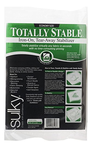 Sulky Totalmente Estable Iron-on Tear-away Stabilizer, 20 By