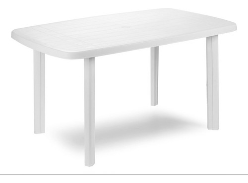 Mesa Jardín Blanca Pvc