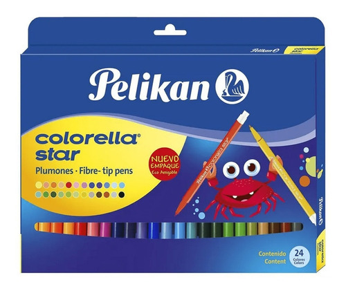 Plumones Pelikan X24 Colorella Star Marcadores Punta Fina 