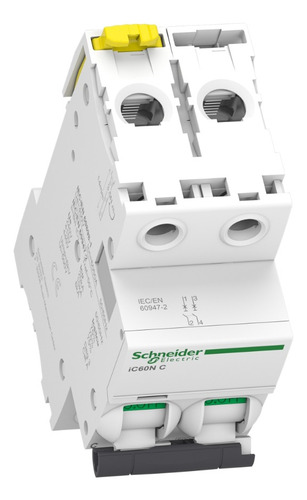 Interruptor Termomagnetico Acti 9 Ic60n 2 X 63 Amp A9f74263
