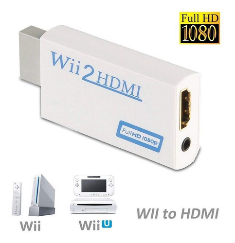 Imagen 3 de 6 de Wii 2 Hdmi Conecta Nintendo Wii Con Hdmi Audio Video Full Hd