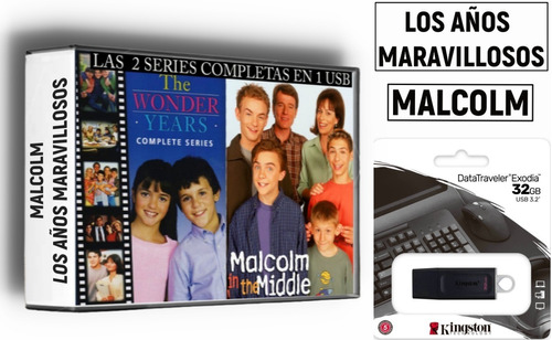 Los Años Maravillosos - Malcolm  Las 2 Series   En Usb