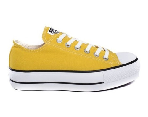 Converse Chuck Taylor Plataforma Ox Amarillas Shoesfactory4