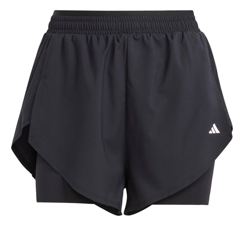 Shorts Adidas Entrenamiento 2 En 1 Mujer Negro Iq2655