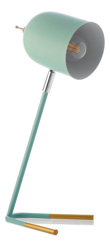 Lámpara De Mesa Moderna Para luz LED Decolamp S3028 Estructura y Pantalla Metal Verde