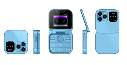 Teléfono Plegable En V, Doble Sim, Doble Modo De Espera, Min