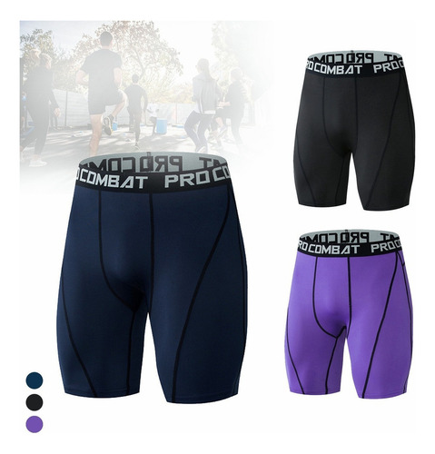 N Calza Short Compresión Hombre Deportivo Respirable
