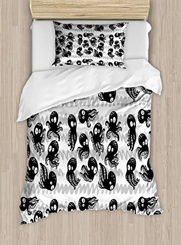 Ambesonne Octopus Duvet Cover Sets, Dibujos Animados Lmqdk