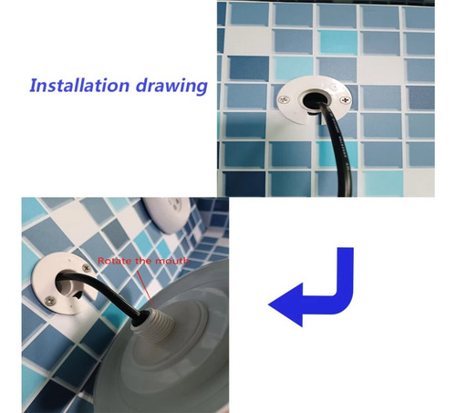 Lampara Foco Para Escalera Gradas Piscina Rgb 10w Sumergible