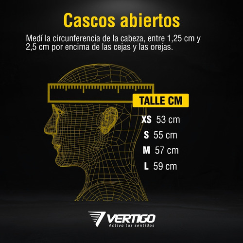 Casco Moto Abierto Vertigo V10. Tienda Oficial.