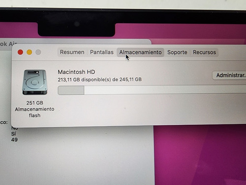 Imagen 8 de 10 de Macbook Air M2 2022 Apple M2 8gb Ram 256gb Ssd + Cargador