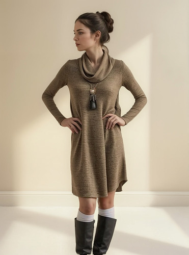 Sueter Vicky Para Mujer Con Cuello Sin Bolsillos