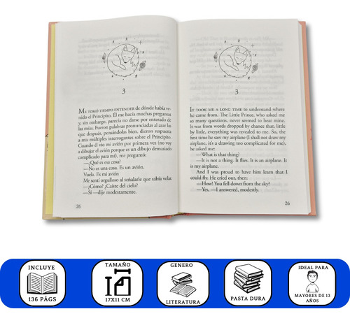 El Principito : Español - Inglés - Colección Fractales Orión