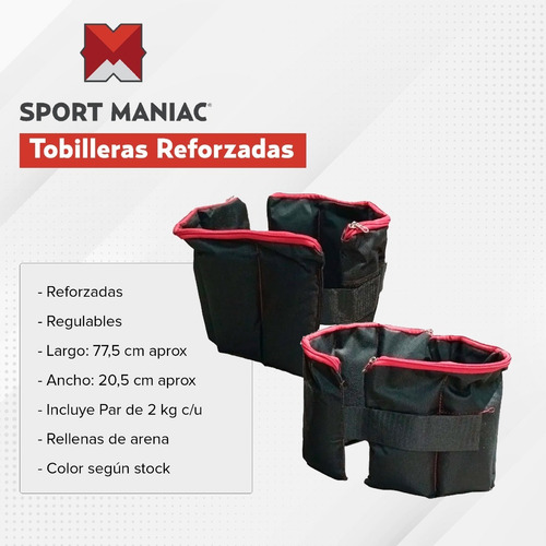 Imagen 4 de 7 de Kit Sport Maniac Colchoneta + Pesa Rusa + Tobilleras + Step