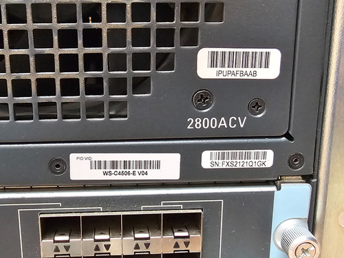 Switch Cisco Catalyst 4506-e Ws-x45-sup8-e Ws-x4748-rj45-e (Usado)