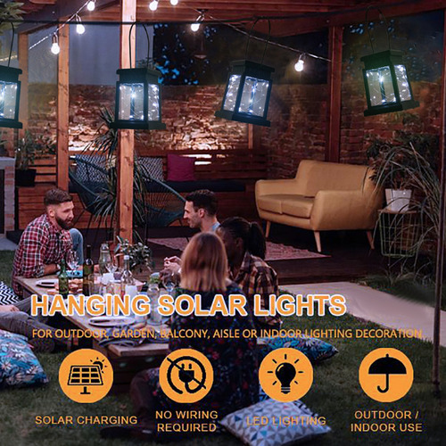 Linterna Colgante De Cadena Para Acampar Al Aire Libre, Led,
