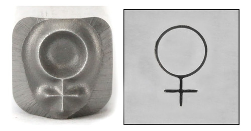 Sello Metal Simbolo Femenino 0.197 in Para Mujer Herramienta