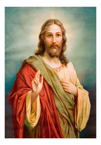 Póster Imagen Católica De Jesús, El Señor Jesucristo