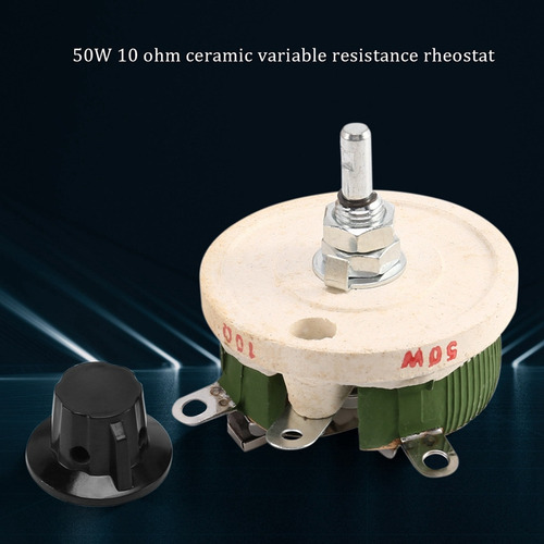 ` Potenciómetro Cerámico De 50 W Y 10 Ohmios, Resistencia