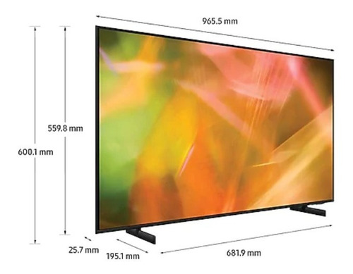 Imagen 9 de 10 de Televisor Samsung 43 Crystal Uhd 4k Smart Tv Un43au8000kxzl