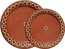 Comprar Platos De Cartón Biodegradables Chico\u002Fgrande 120 Pzs Barro