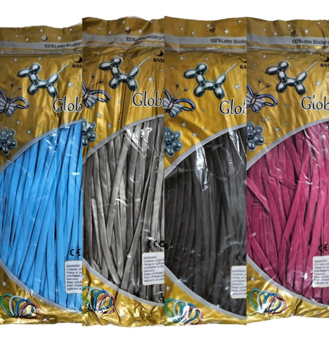 20 Bolsas 100p Globo Salchicha Zeppelin #270 Colores
