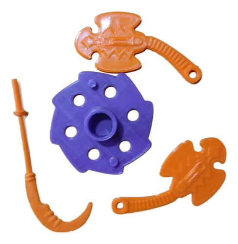 Accesorios Repro Base Y Arma Twistoid (motu Vintage He-man)